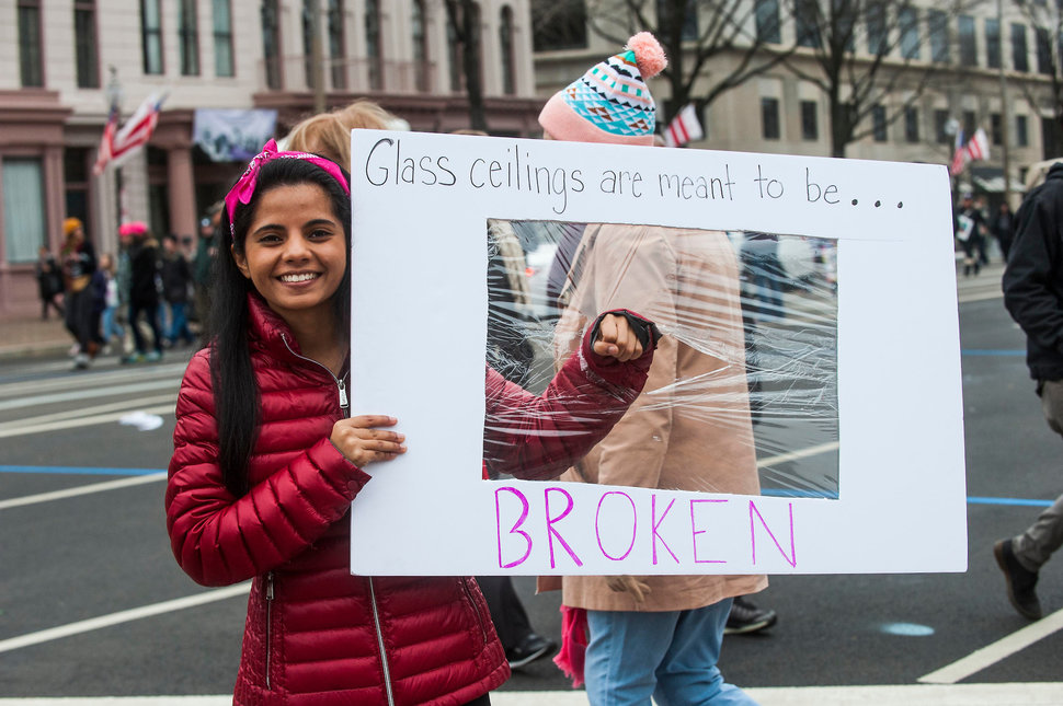 WASHINGTON, DC. - JAN. 21: Organizers put the Women's March on Washington in Washington D.C. on Saturday Jan. 21, 2017. (Photo by Alanna Vagianos, Huffington Post) *** Local Caption ***